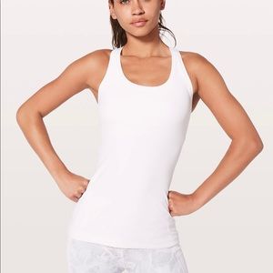 Lululemon white nulu razorback!